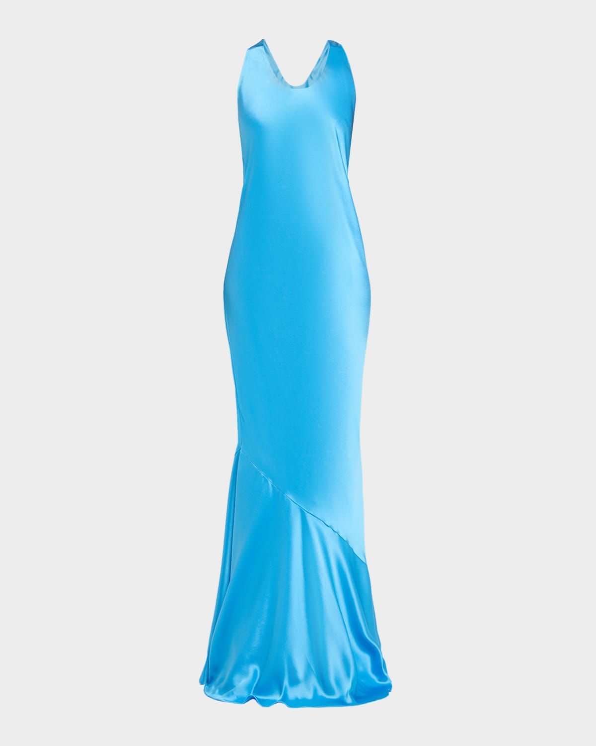 Alison Satin Halter Gown