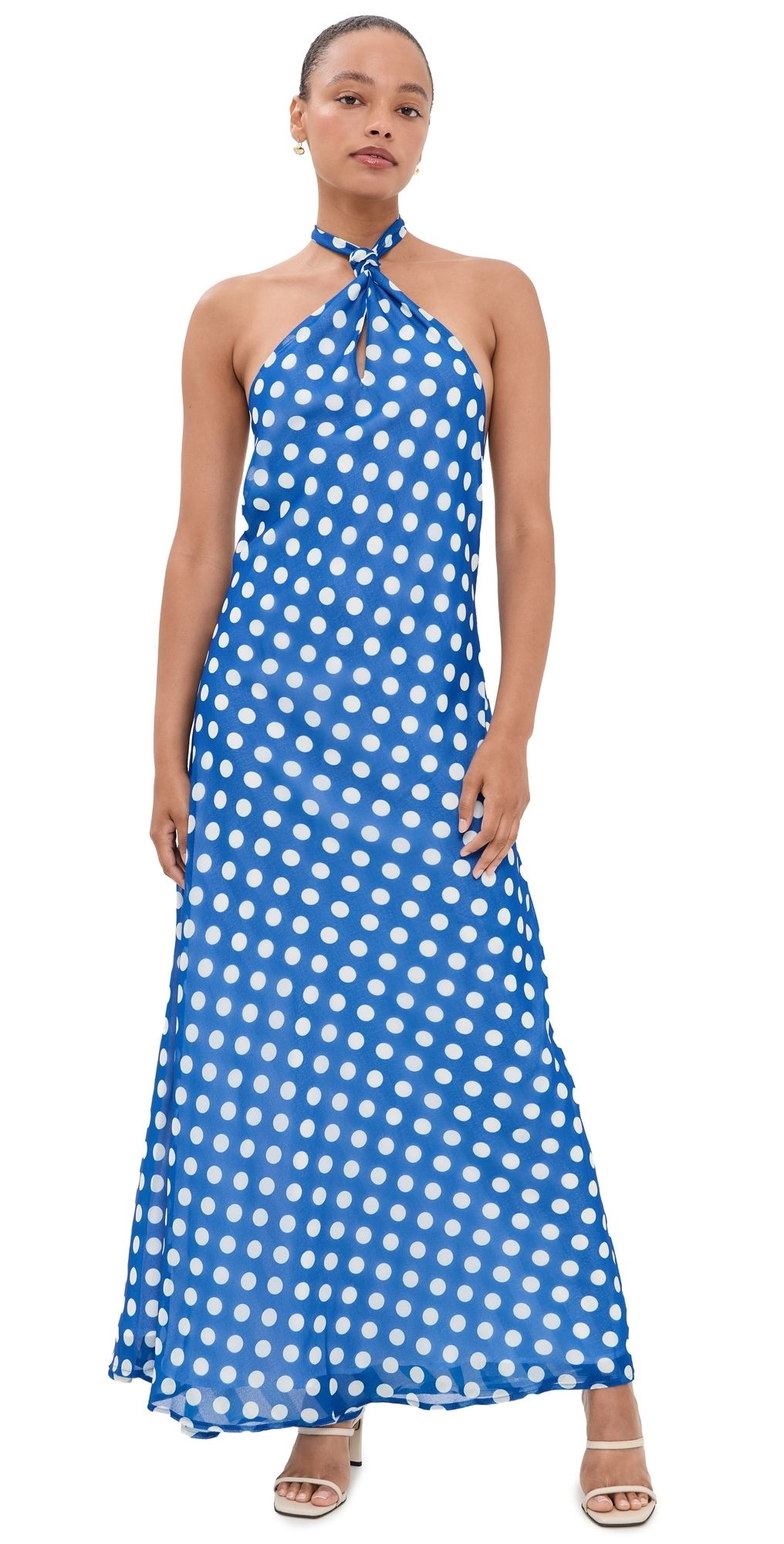 Solid & Striped The Brisa Dress Blue Stripe/Dot L