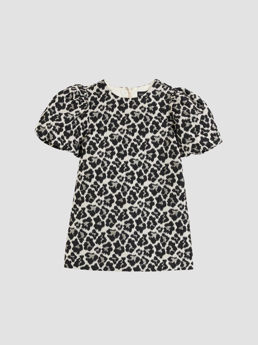 Girl's Little Girl's & Girl's Zayla Leopard-Print Mini Dress - Black - Size 12