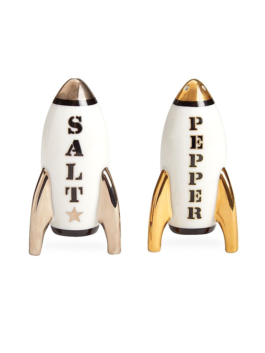 Jonathan Adler Apollo Porcelain Salt & Pepper Shaker Set - White