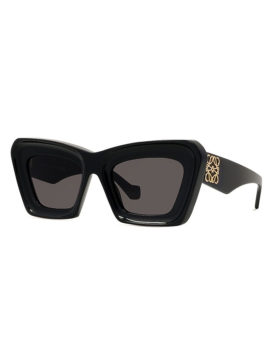 Women's Anagram 52MM Cat-Eye Sunglasses - Black