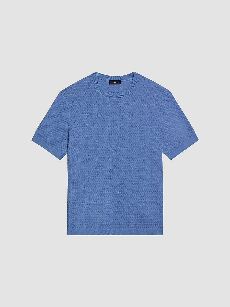 Theory Men's Damian Tactile Cotton T-Shirt - Morel - Size XL