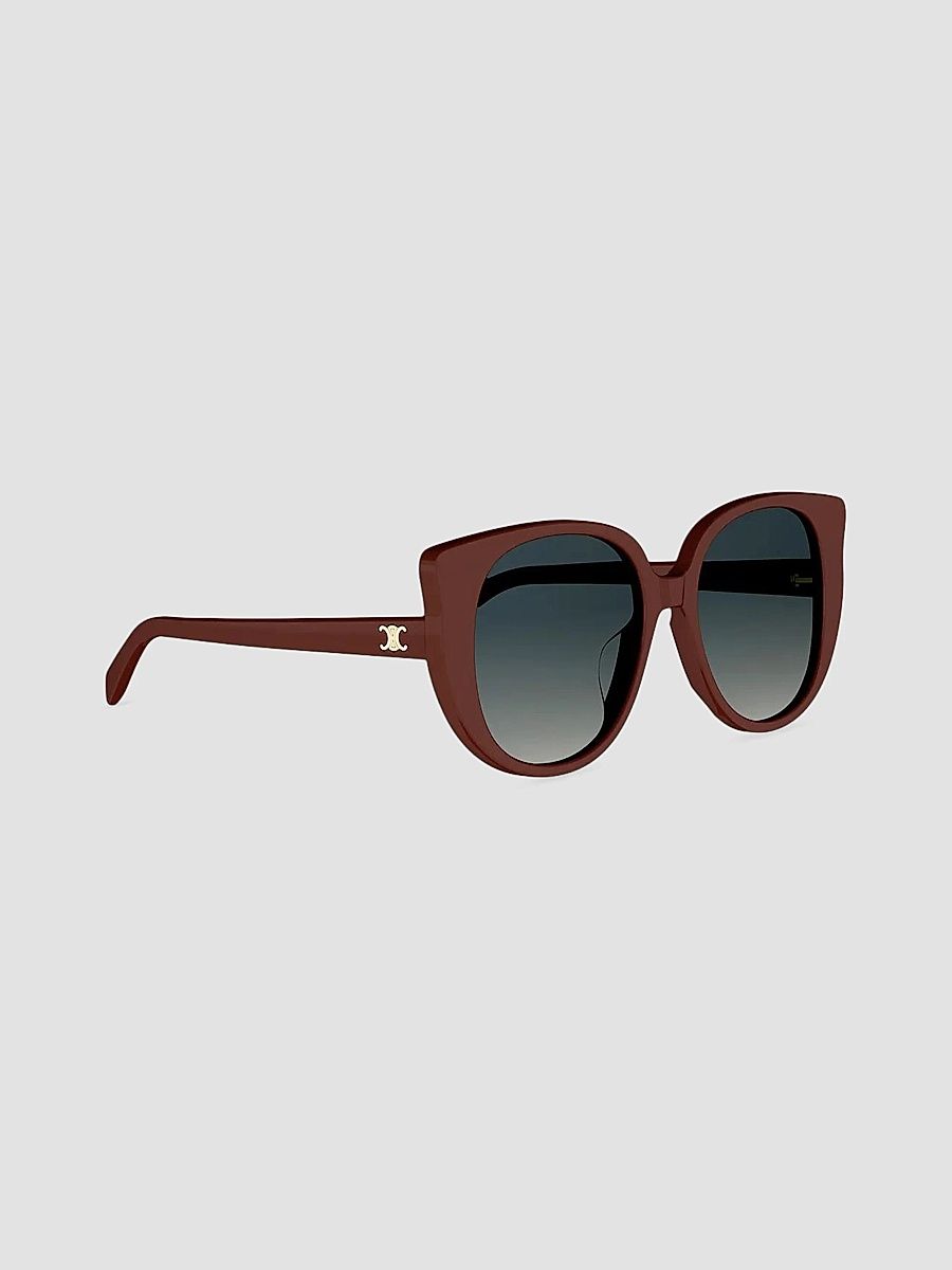 CELINE Women's Triomphe Mini 55MM Butterfly Sunglasses - Dark Brown