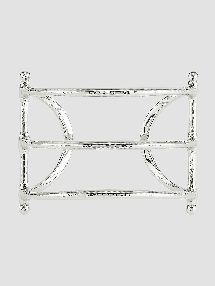 Women's Cheval Sterling Silver-Plated Horsebit Cuff - Sterling Silver