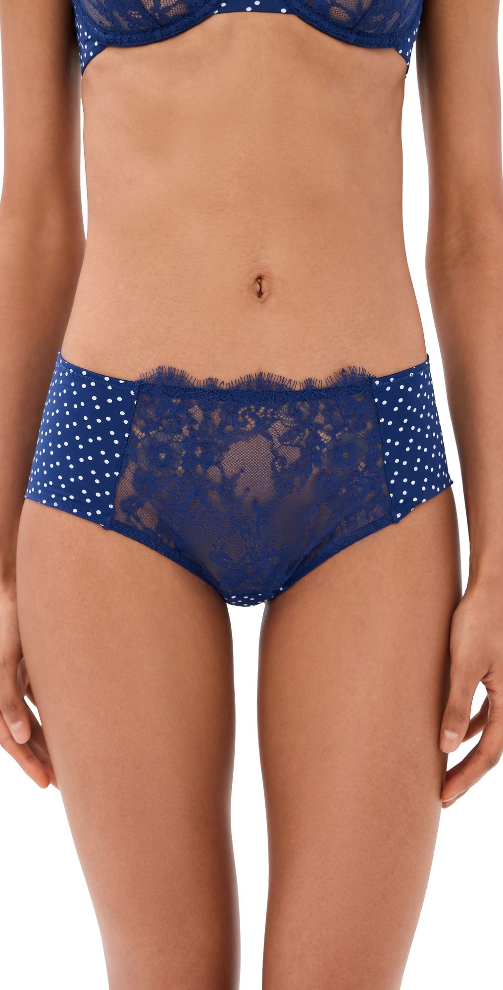 Skarlett Blue Entice Briefs Nocturnal Polka Dot M