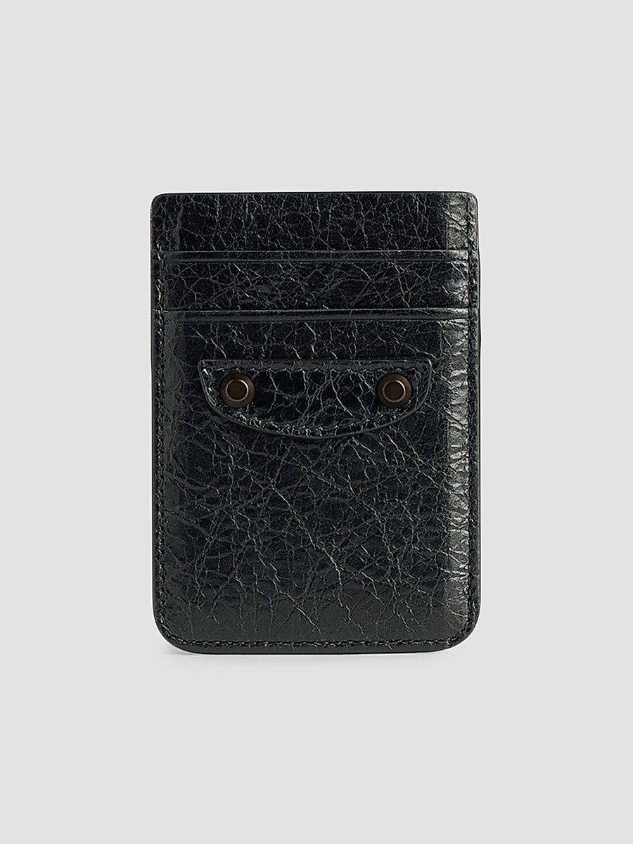 Balenciaga Men's Le City Magnet Card Holder - Black
