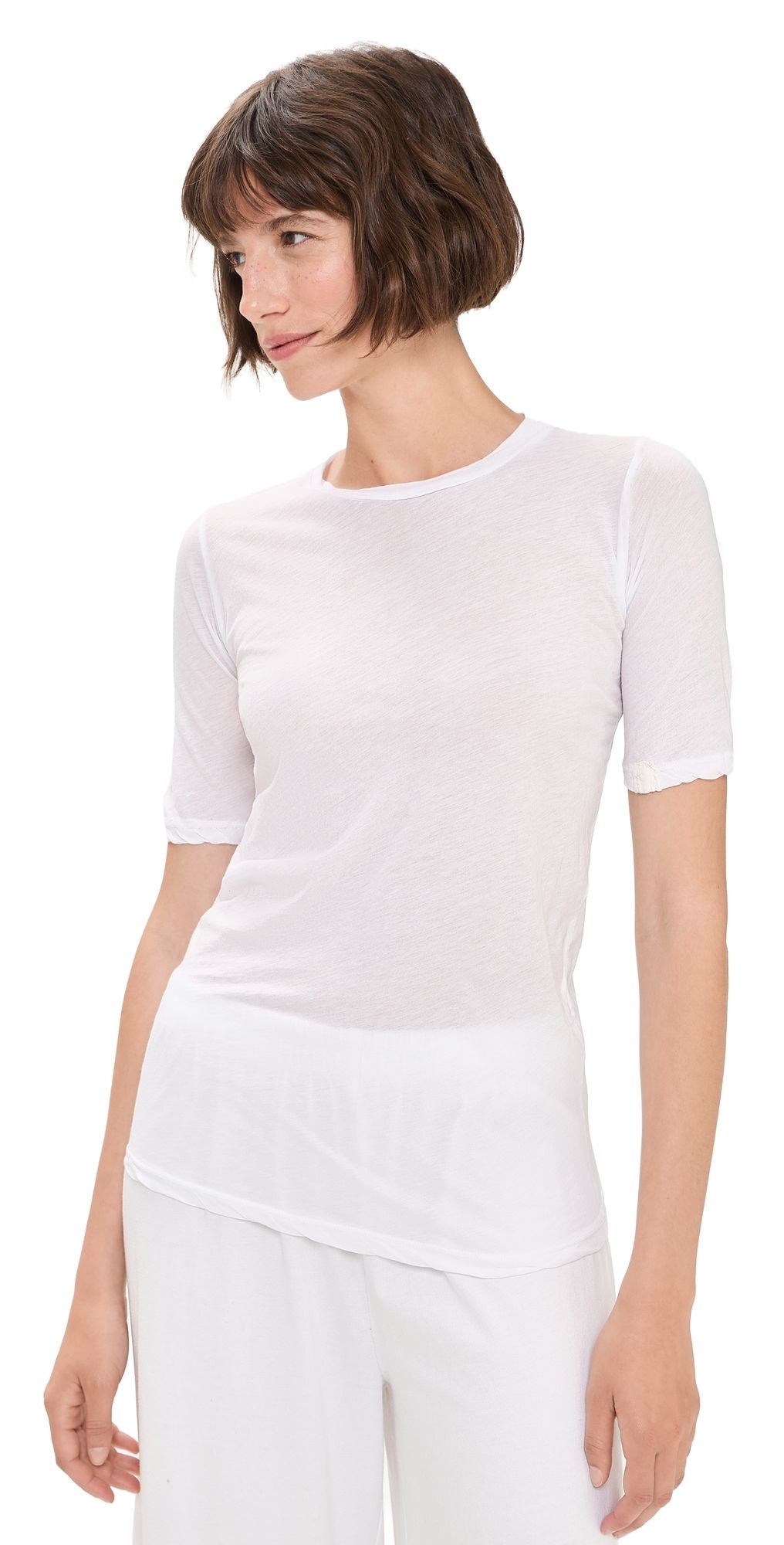 ALL THREE Victoria 3/4 Sleeve Top White S