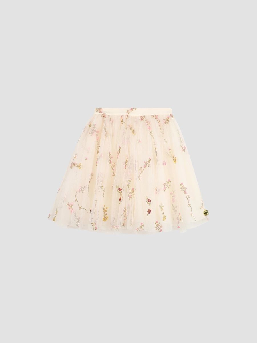 Givenchy Girl's Girl's Floral Print Mini Skirt - Ivory - Size 12