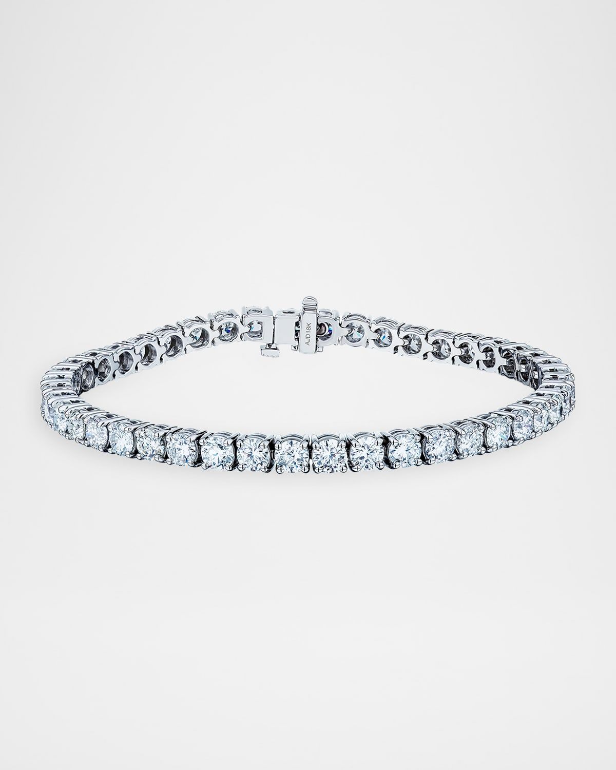 18K White Gold Diamond Tennis Bracelet, 10.56tcw