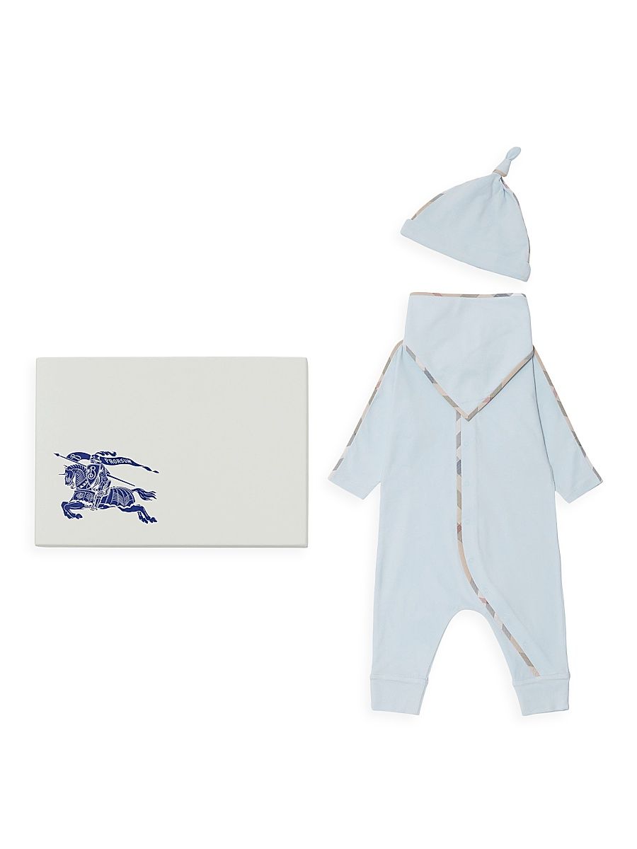 Baby Boy's 3-Piece Stretch Cotton Gift Set - Bright Sky - Size 1 Month