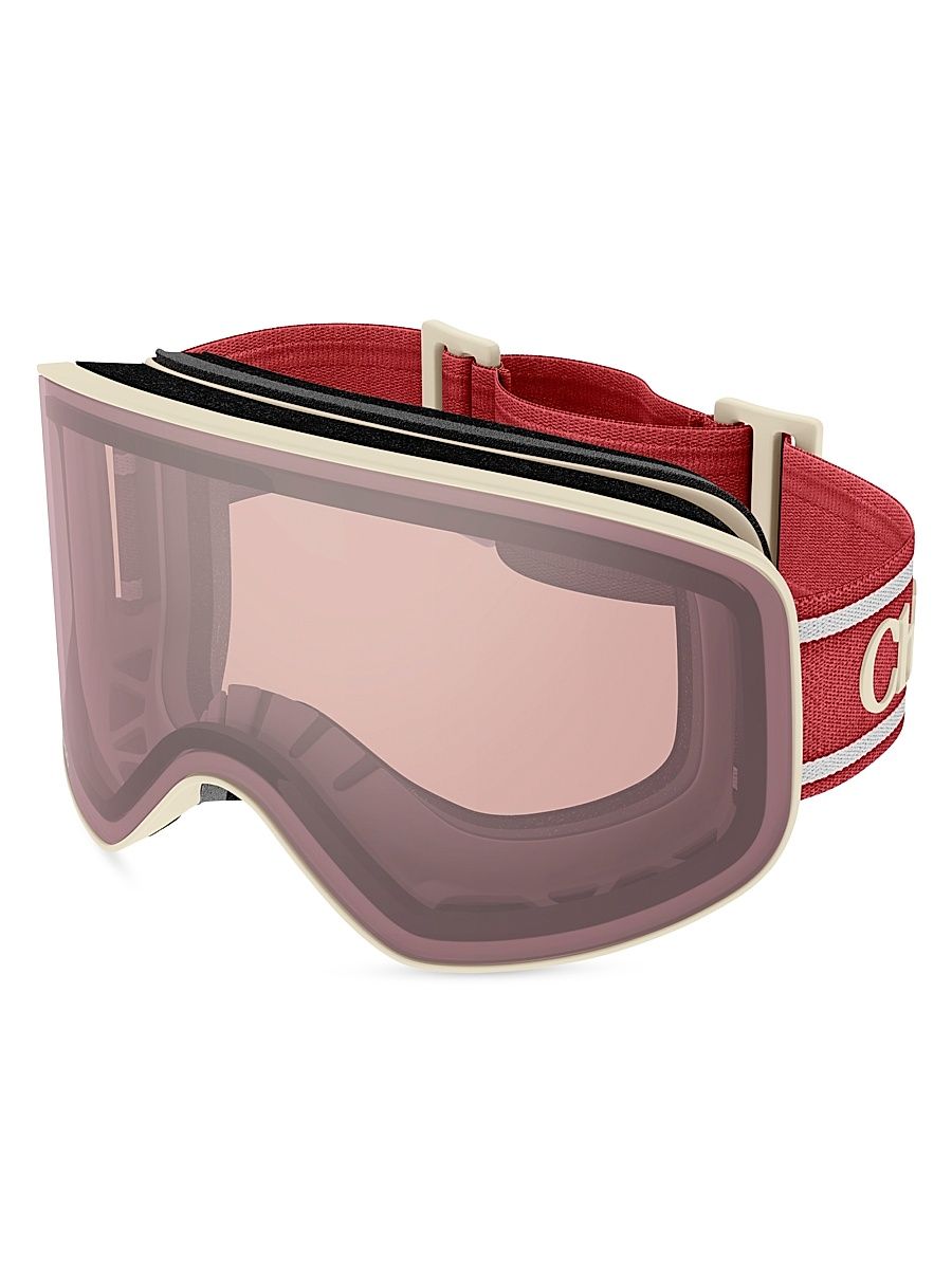 Women's Cassidy 99MM Mask Ski Goggles - Light Pink Red