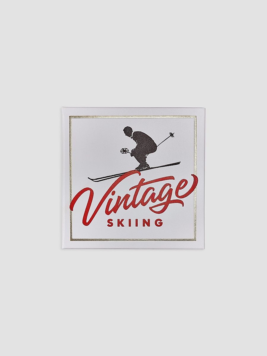 Graphic Image ''Vintage Skiing: Nostalgic Images From The Golden Age Of Skiing'' Leather Bound Hardcover Book