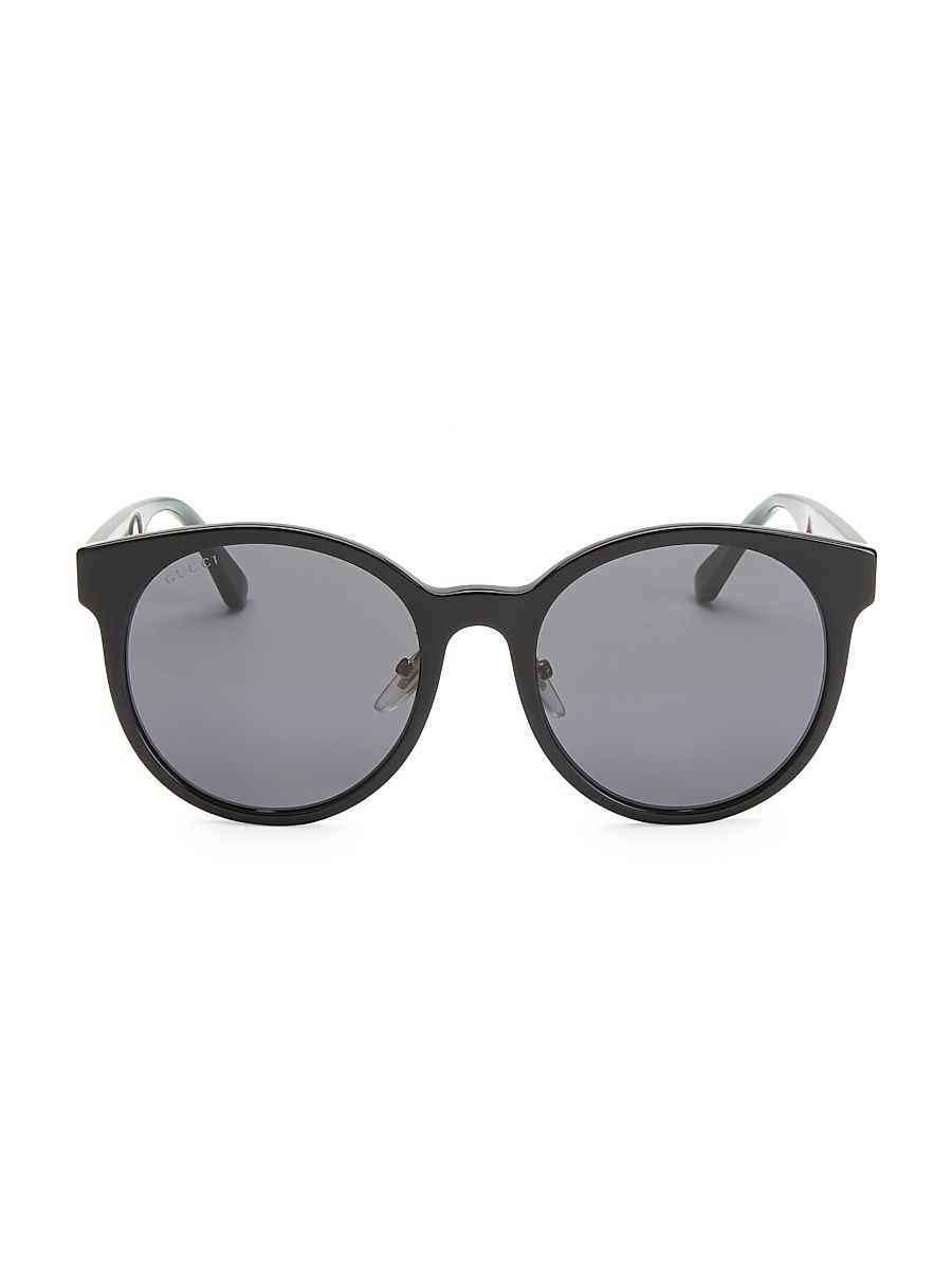 Women's 55MM Round Sunglasses - Black