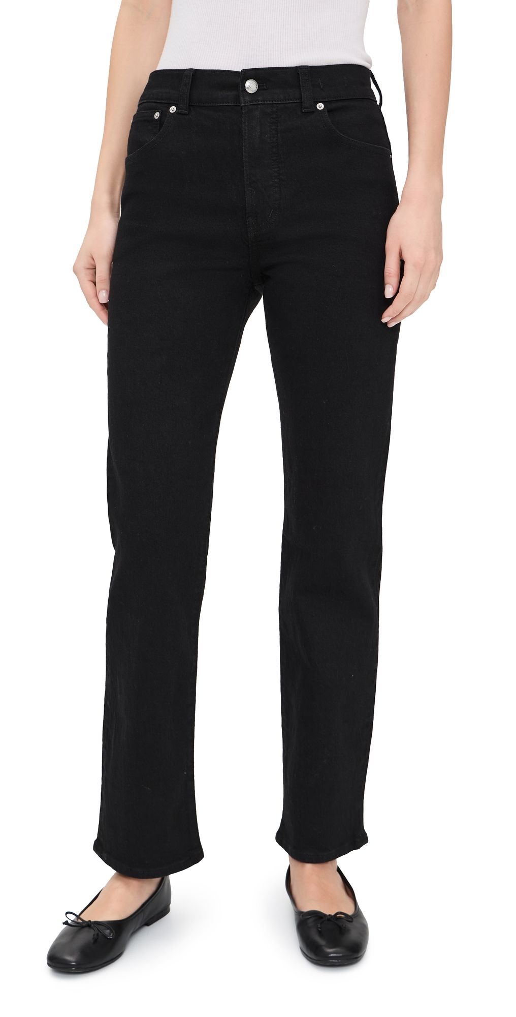 Madewell Longline Jeans Black Frost 25