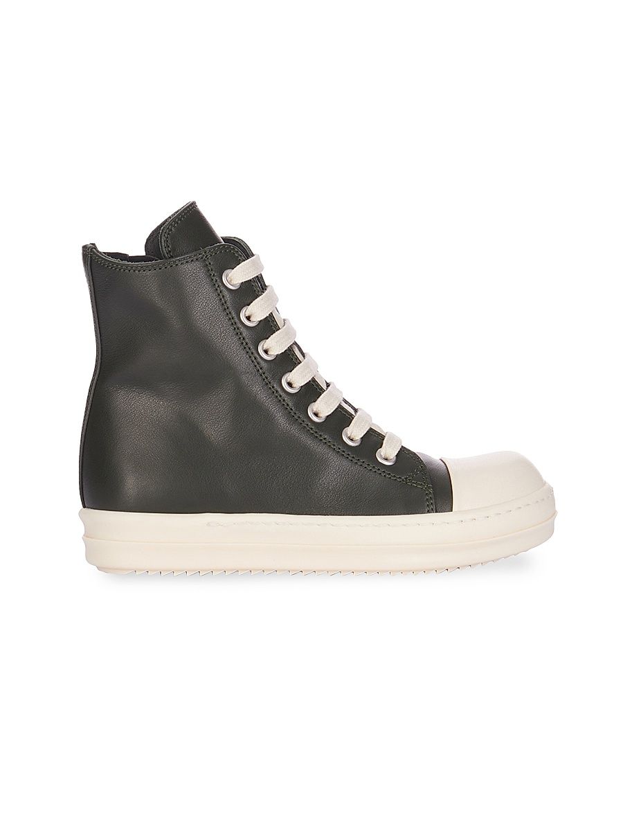 Little Kid's & Kid's Leather High-Top Sneakers - Forest - Size 13 (Child)