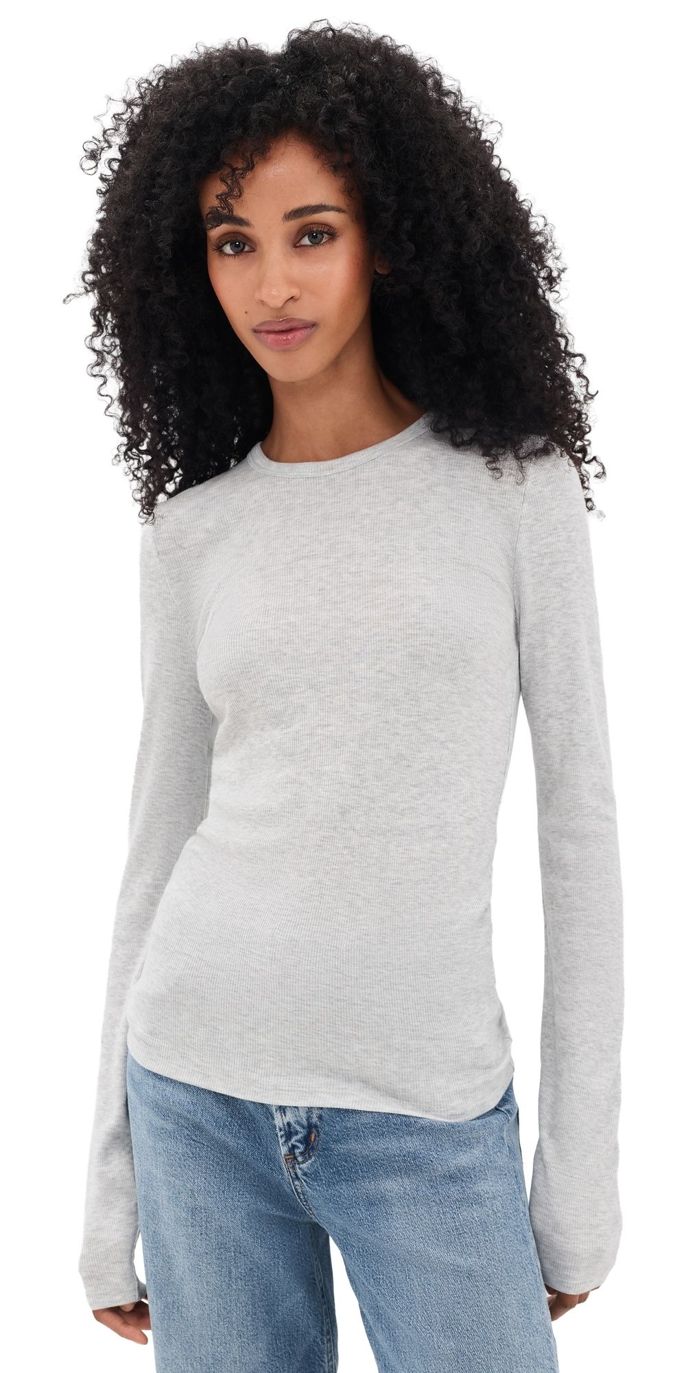 Faherty Featherweight Freestyle Layering Tee Light Grey Heather XS