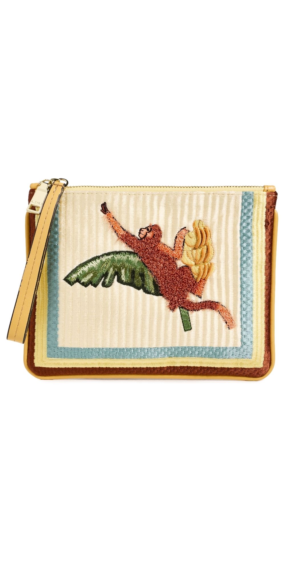 ALÉMAIS Mokshini Monkey Embroidered Clutch Multi One Size
