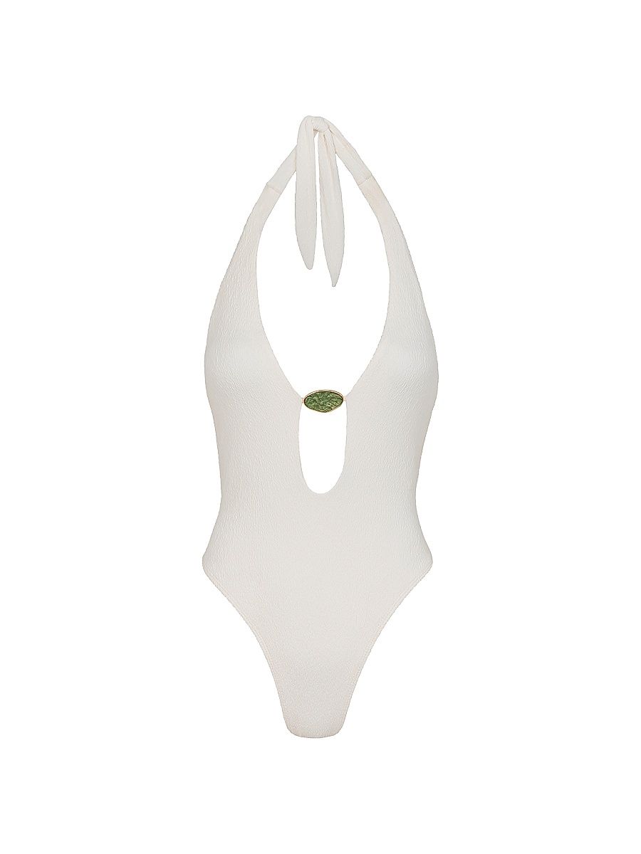 Women's Petra Babi One-Piece Swimsuit - White - Size XL