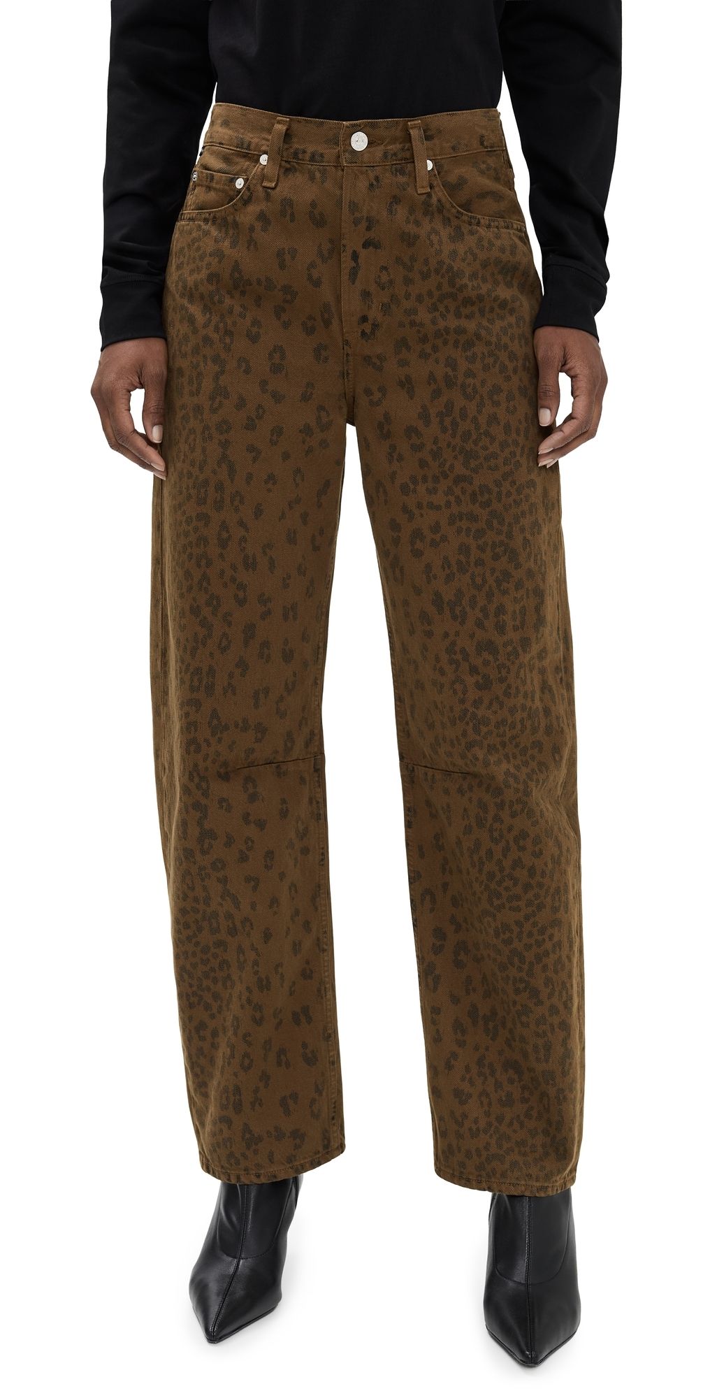 Citizens of Humanity Miro Relaxed Jeans 29 Sepia Cheetah 28