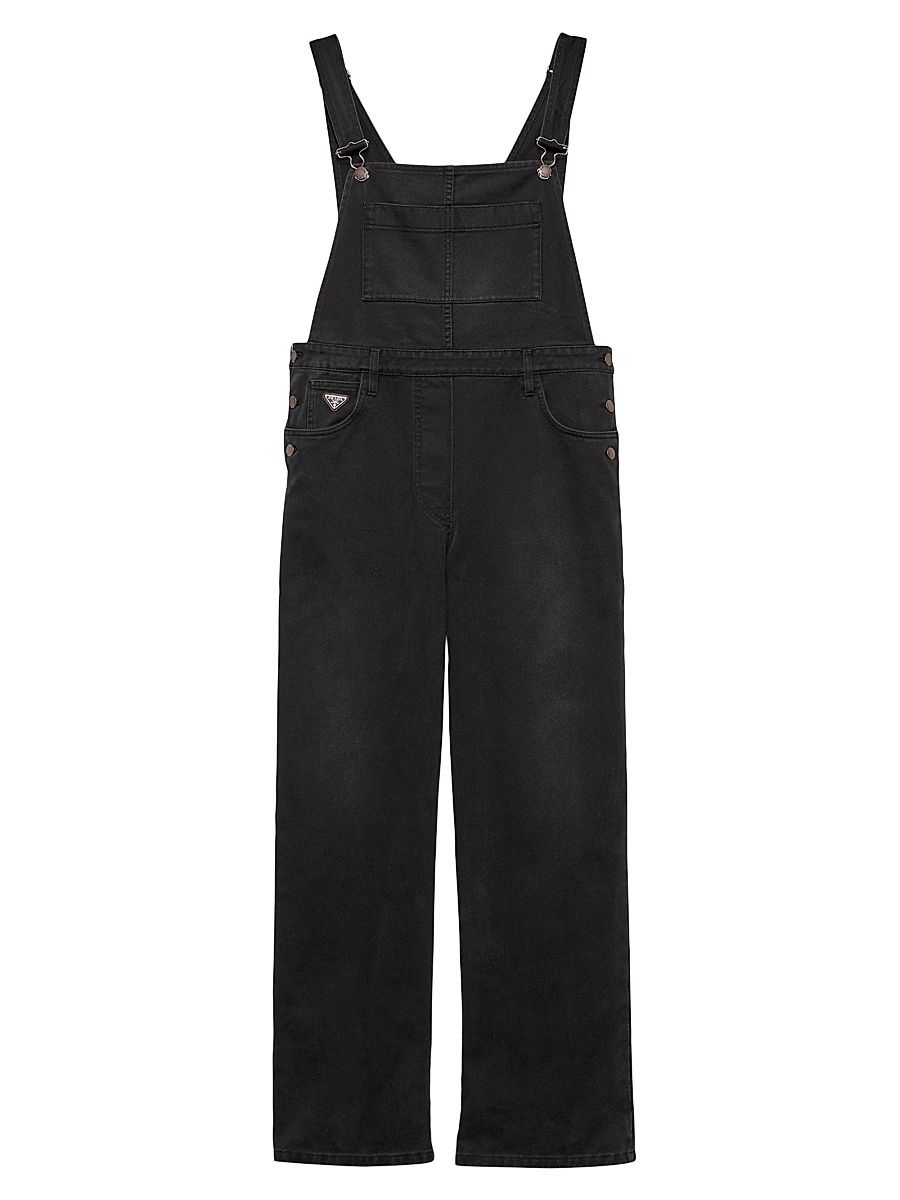 Women's Denim Overalls - Black - Size 10