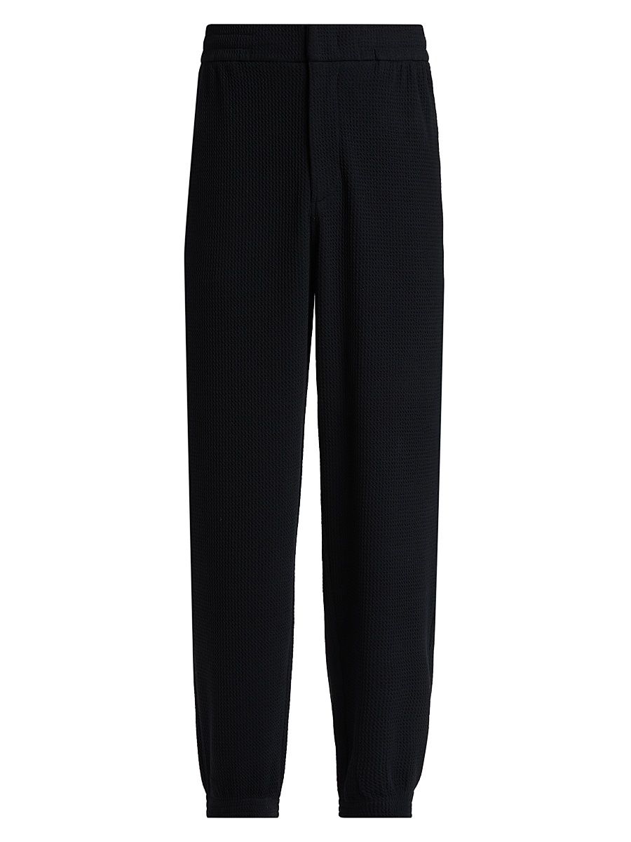 Men's Textured Jersey Jogger Pants - Iconic Blue Navy - Size XXXL