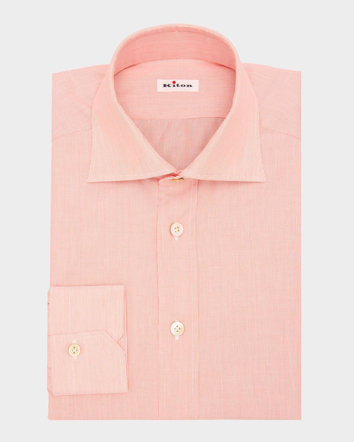 Men & apos;s Cotton Fineline Stripe Dress Shirt