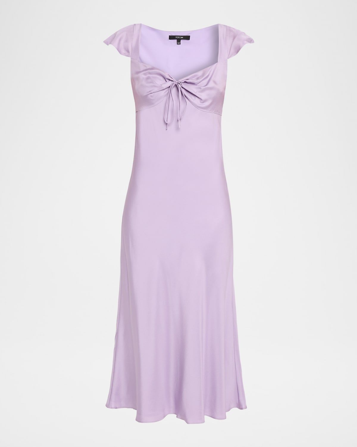 Marcella Bias-Cut Silk Slip Dress