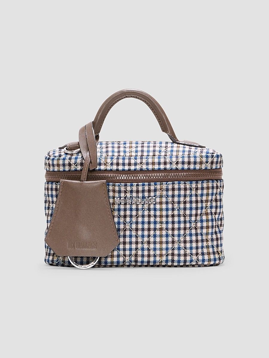 MZ Wallace Women's Daily Houndstooth Vanity Bag - Heritage Check