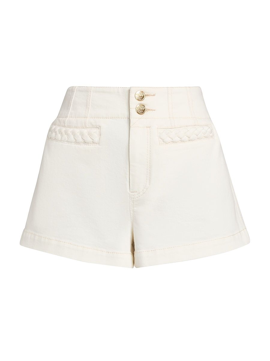 Women's Roselight Braid Pocket Denim Shorts - Vintage Cream - Size 6