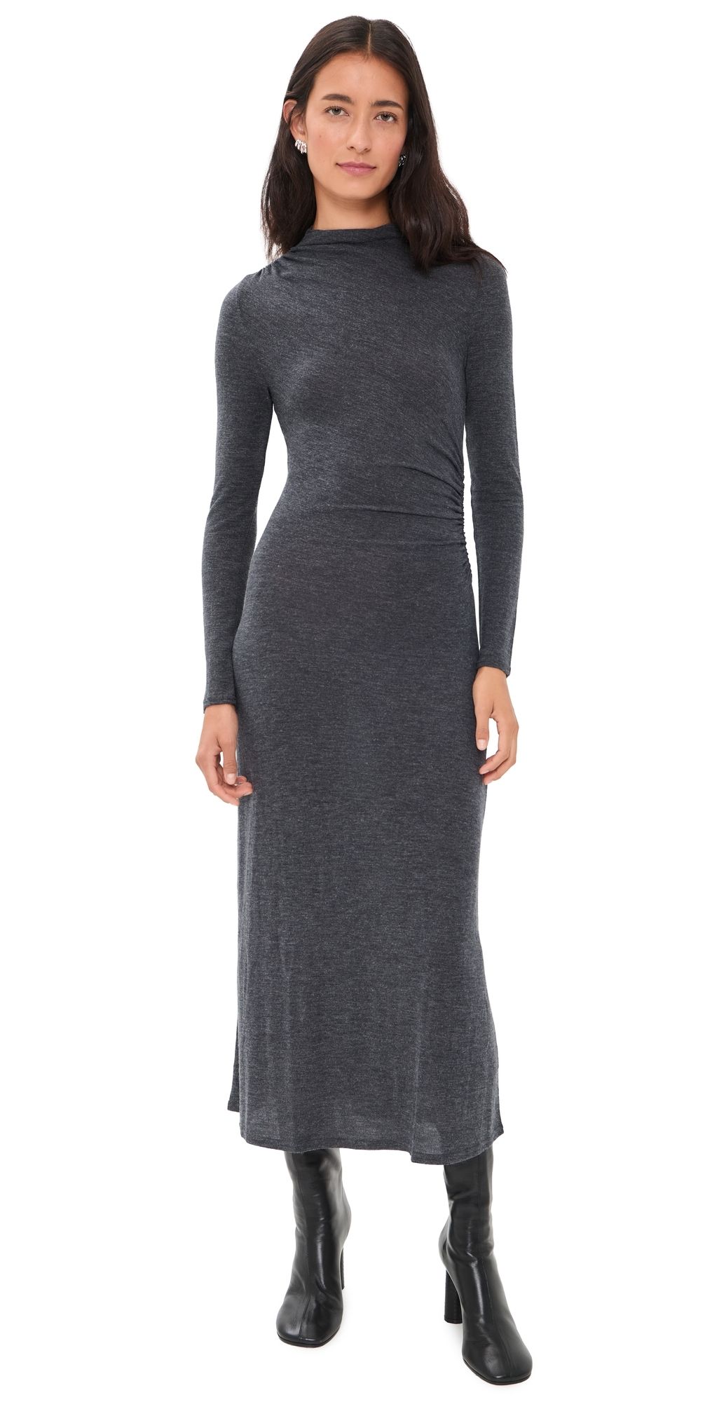 RAILS Margaret Dress Charcoal XS