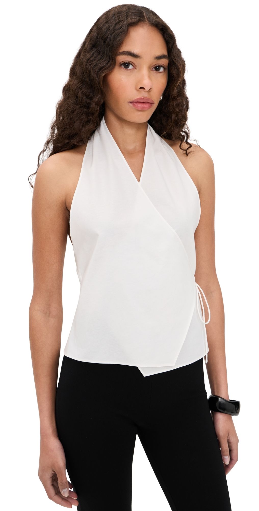 St. Agni Oxford Wrap Top White XL