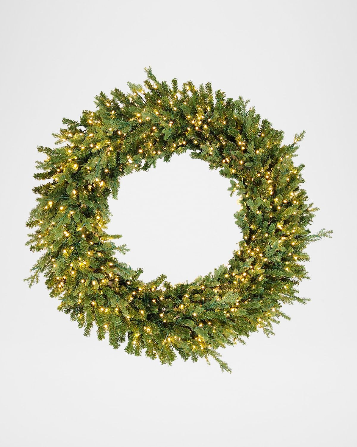Deluxe St. Catherine Pre-Lit Wreath, 48" Round
