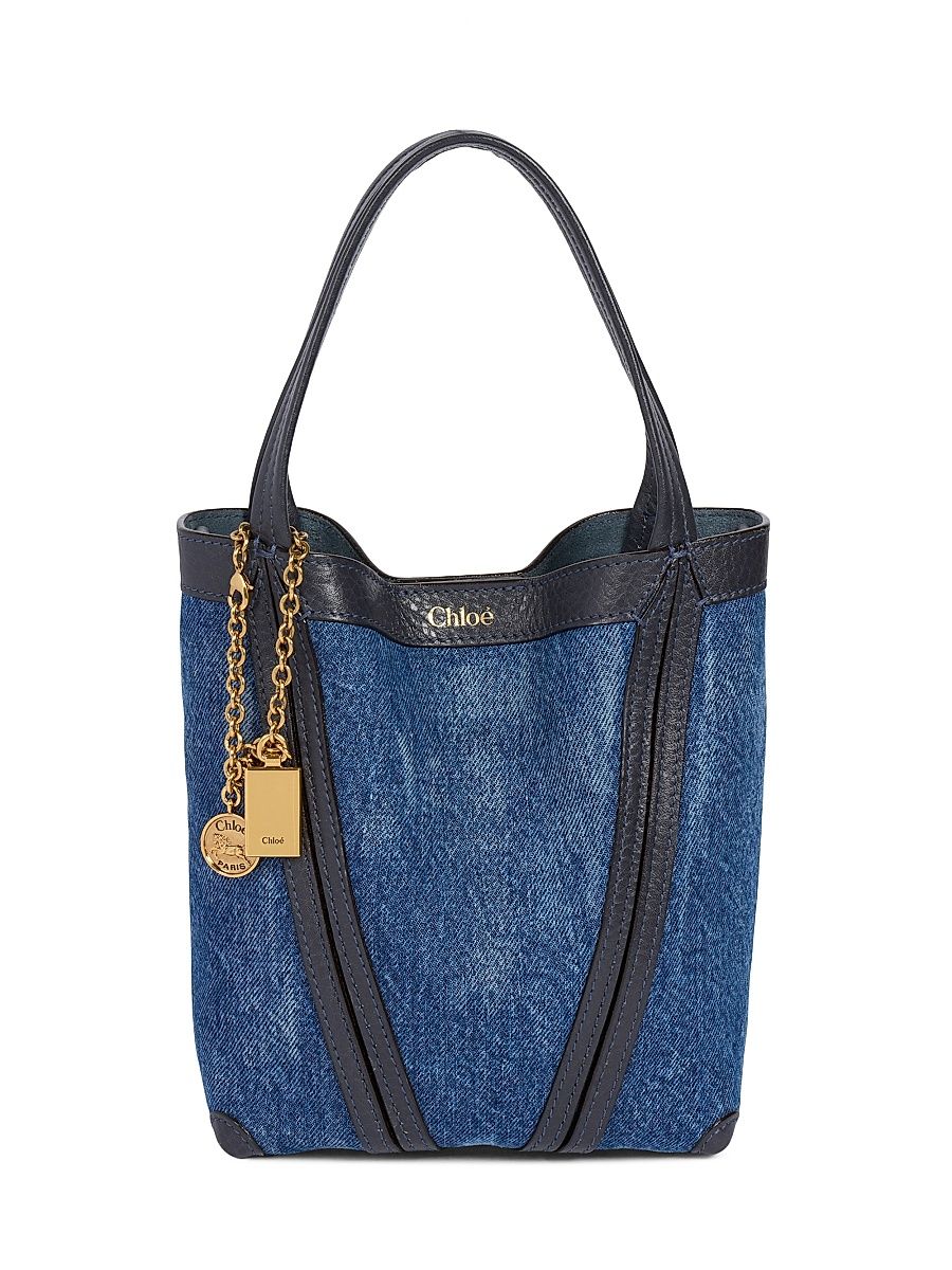 Women's Mini Spin Denim Tote Bag - Ashes Blue