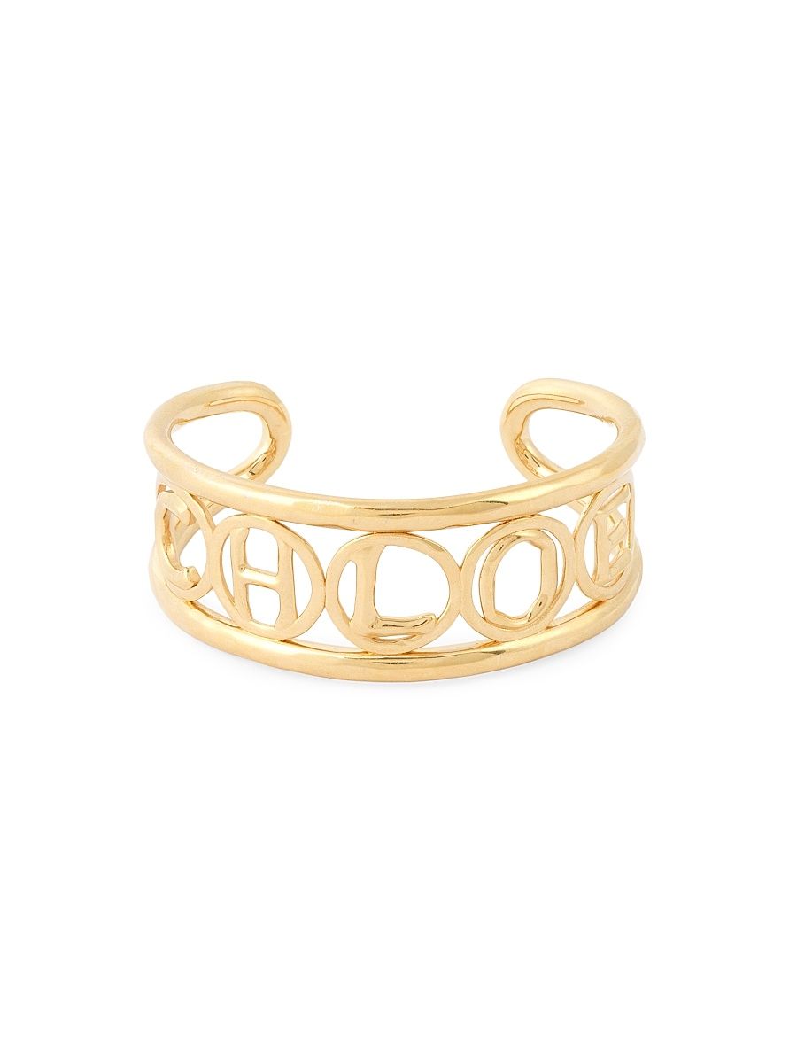 Women's JB12 Logo Goldtone Cuff - Vintage Gold