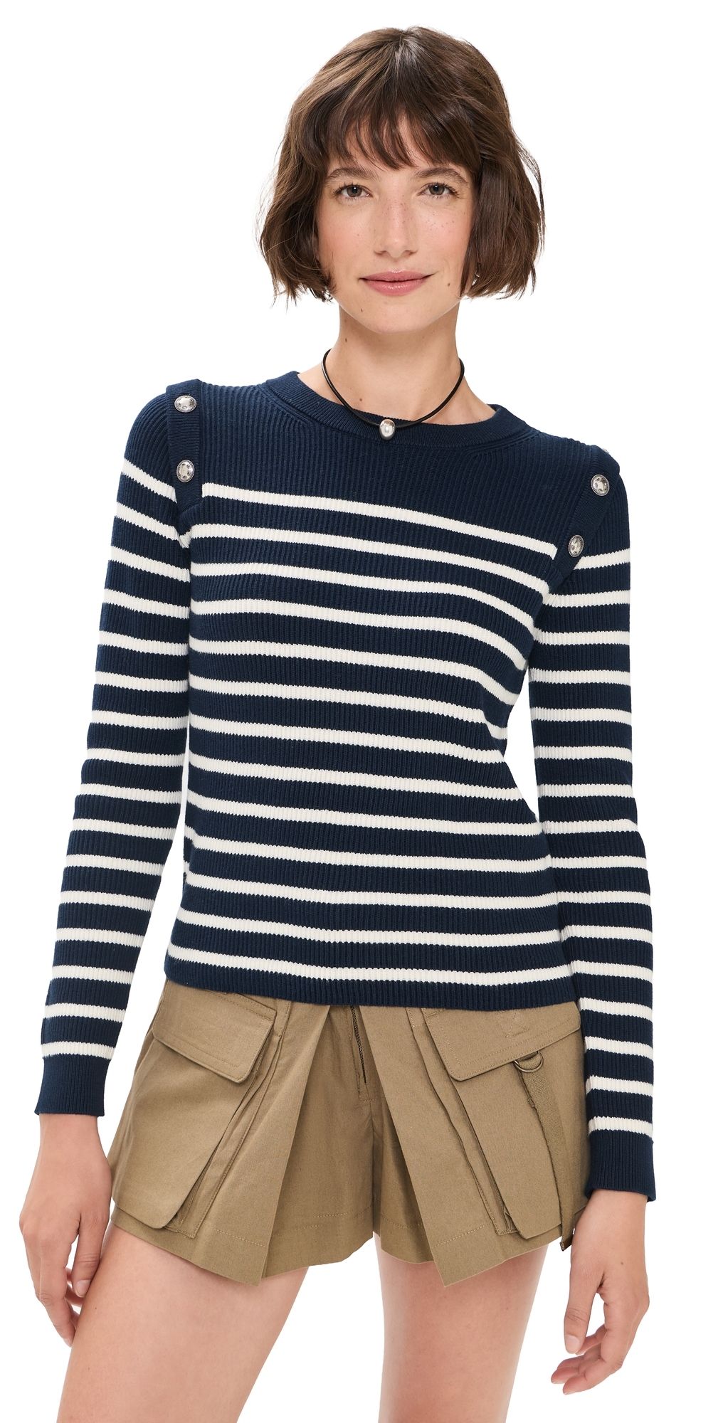 ba & sh Matio Sweater NAVY 1