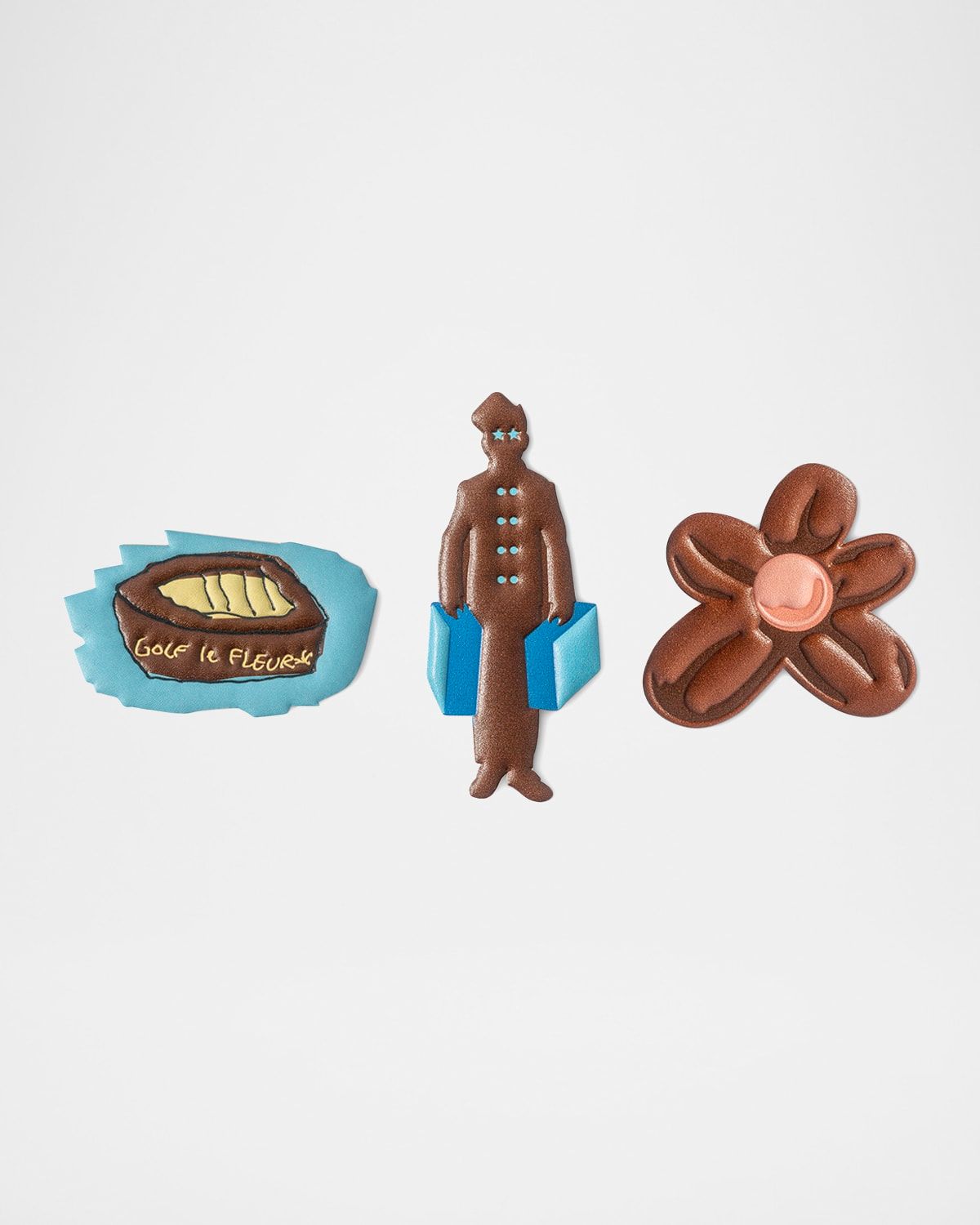 Globe-Trotter Leather Stickers, Set of 3