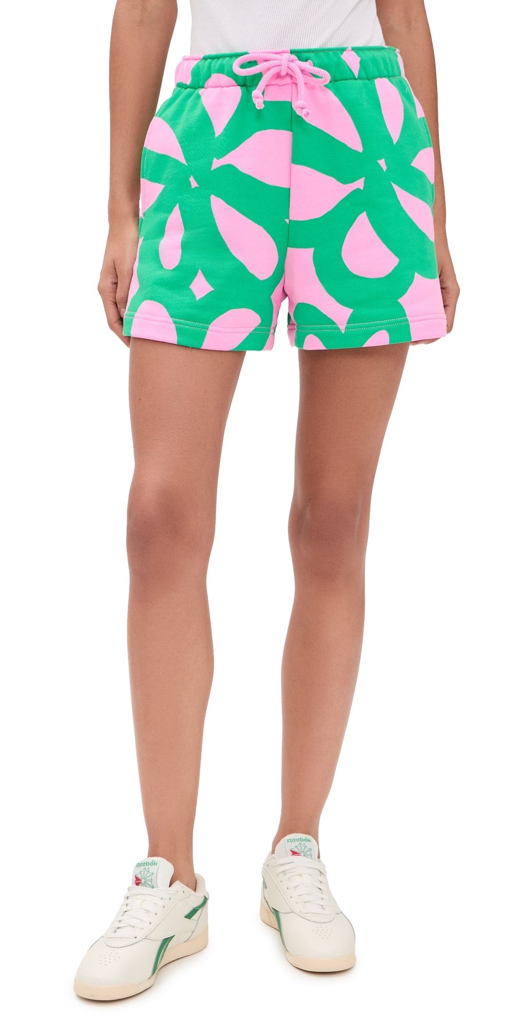Marimekko Miksaus Jttikukka Kioski shorts Light Pink/Green S