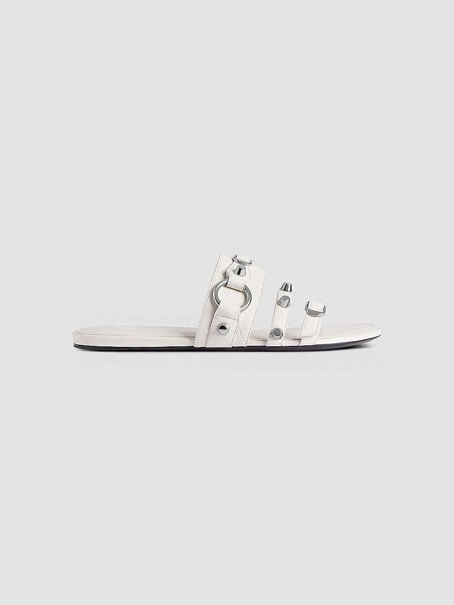 Balenciaga Women's City Mule Flats - White - Size 10