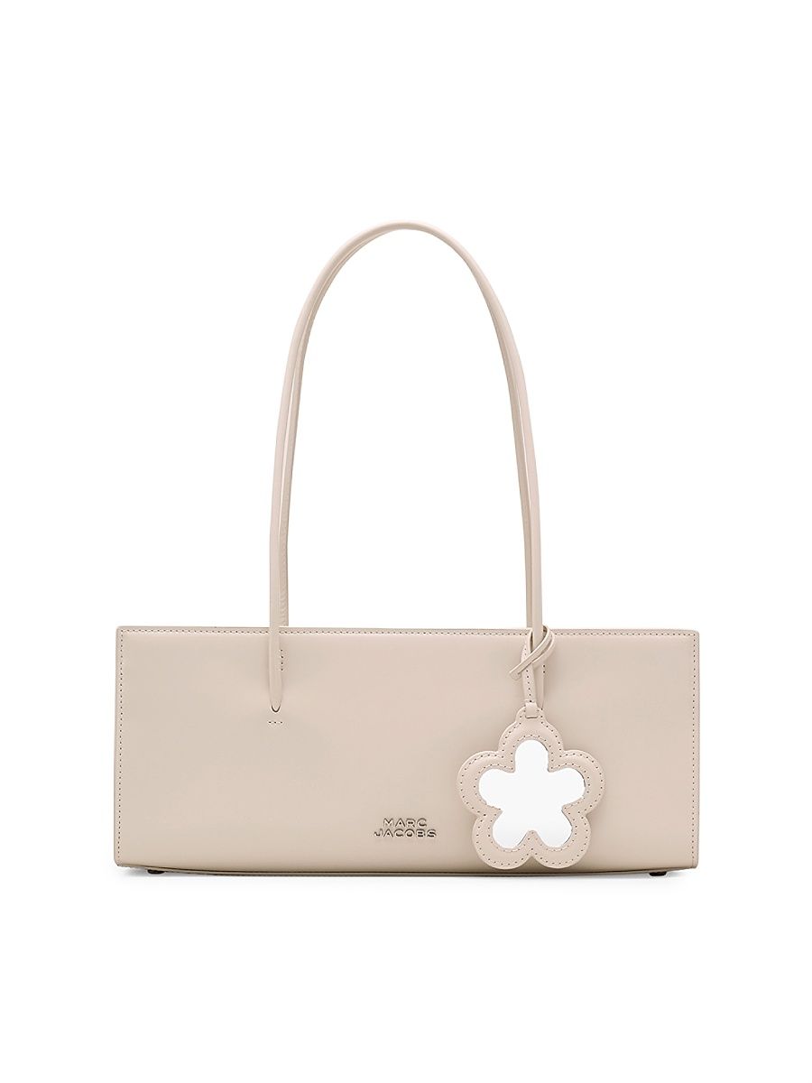 Women's The Glam Leather Mirror Satchel - White