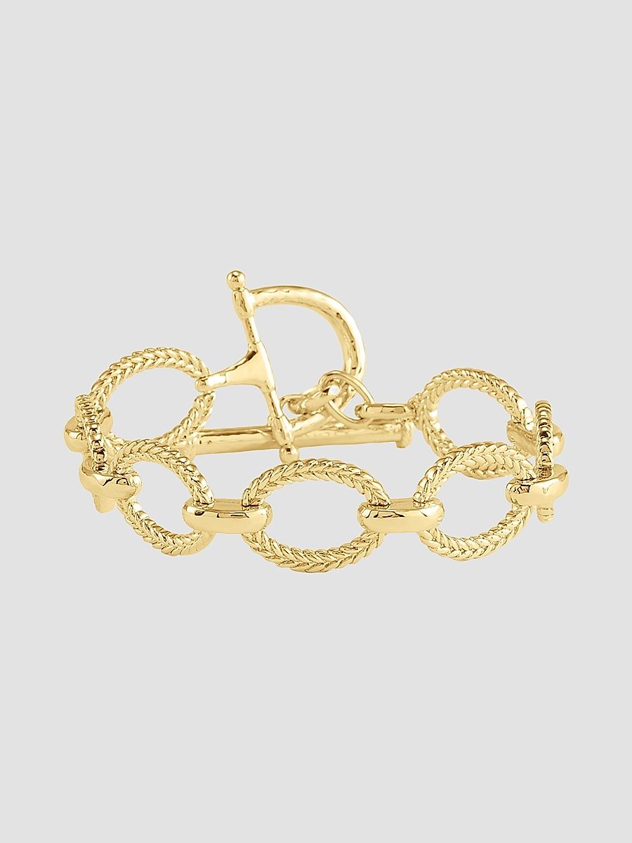 Women's Cheval 18K-Gold-Plated Chain Bracelet - Gold