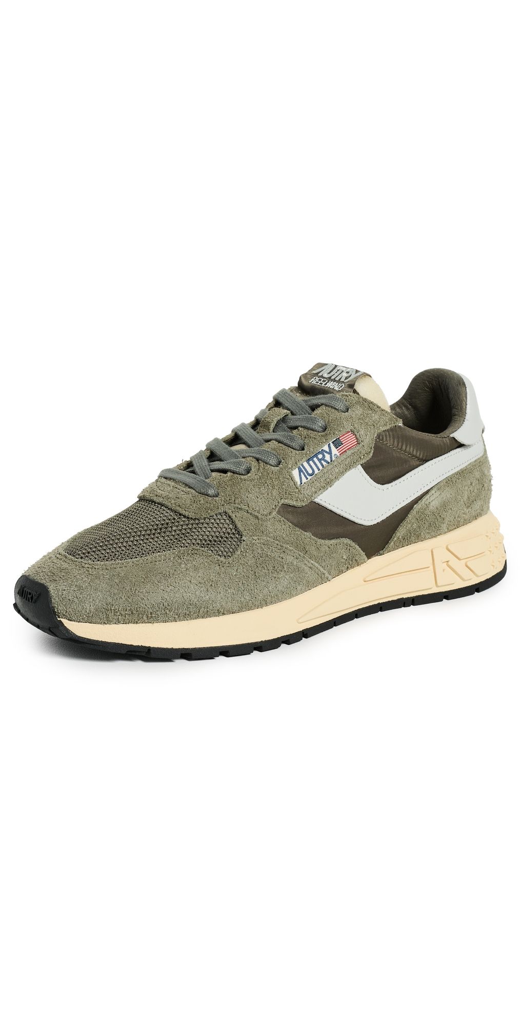 Autry Reelwind Sneakers Ecru/Covert Green 45