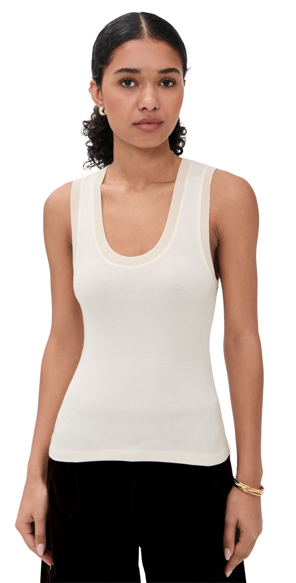 Free People Longer Days Tank Black S