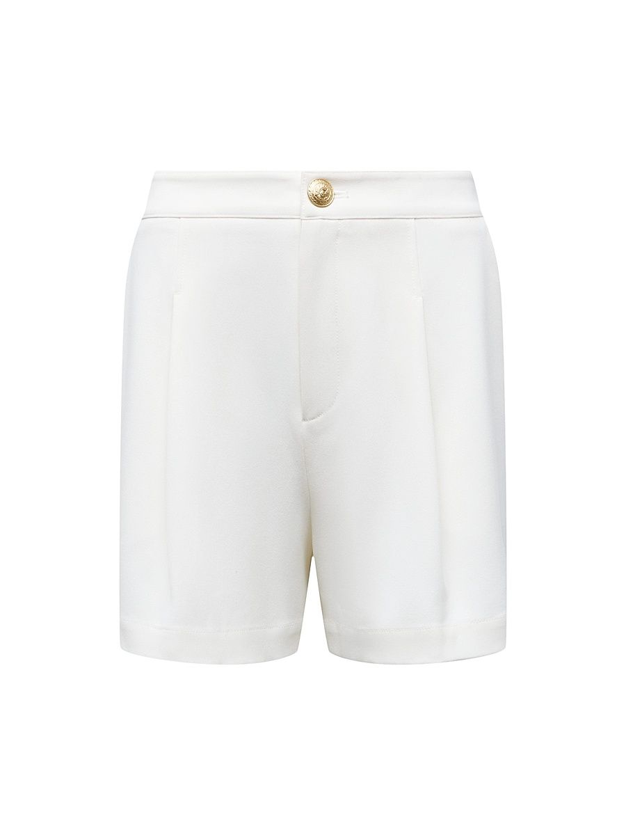 Women's Elise Cotton Bermuda Shorts - Blanc - Size 31