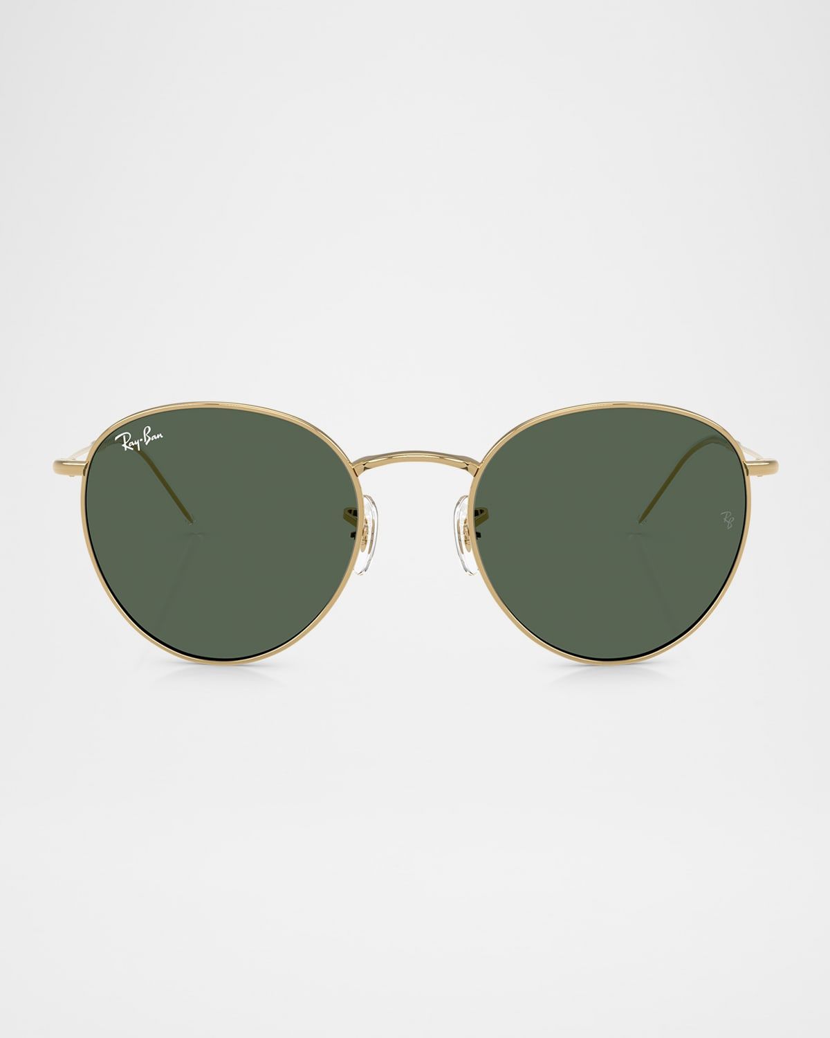 Reverse Metal Round Sunglasses, 53MM