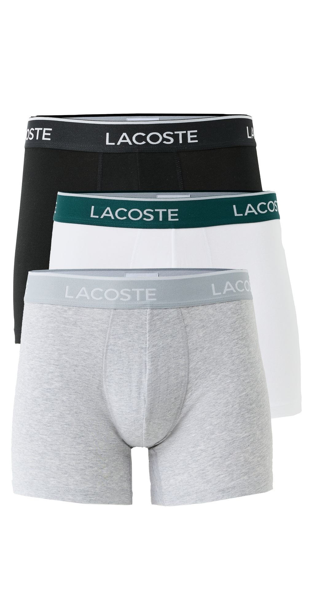 Lacoste Cotton Stretch Jersey Boxer Briefs 3 Pack Multi L