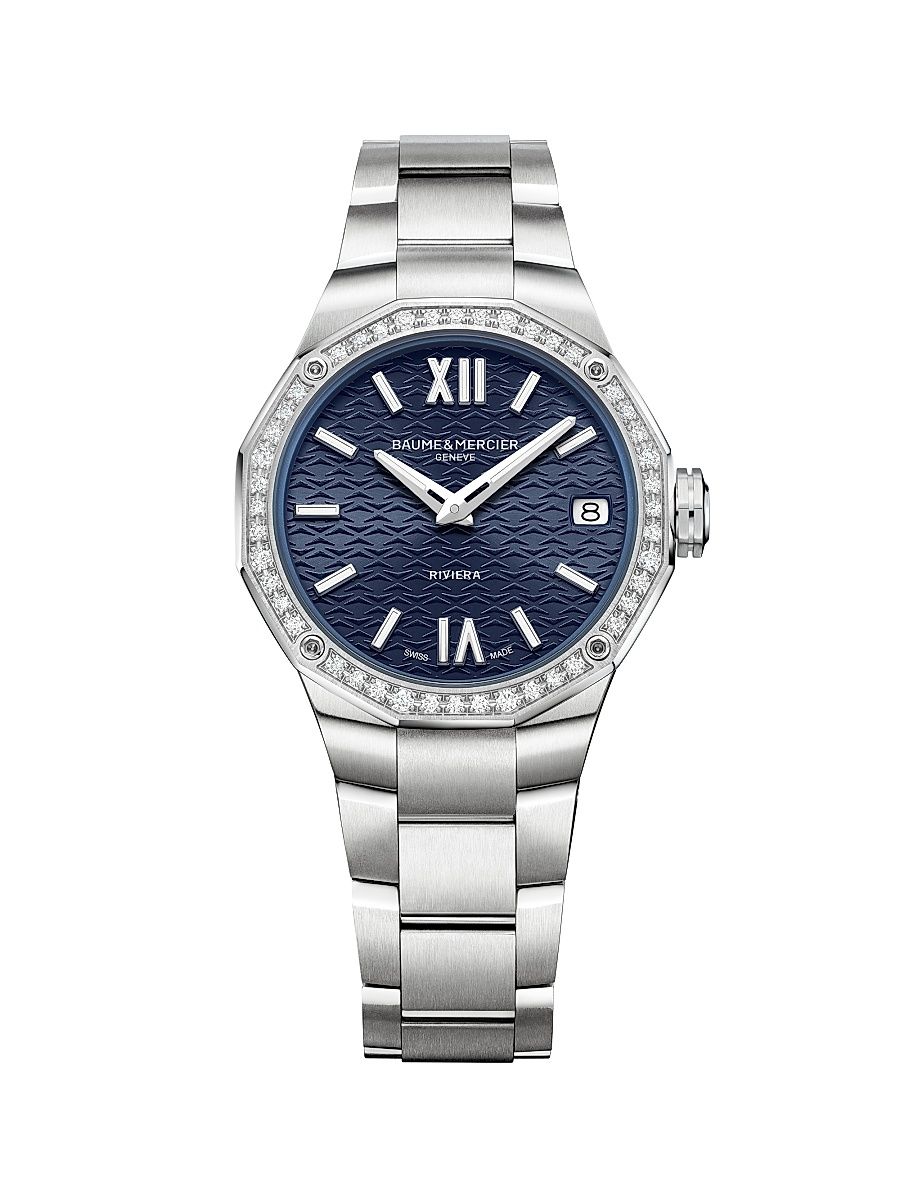 Women's Riviera 10765 Stainless Steel & 0.47 TCW Diamond Bracelet Watch/33MM - Steel