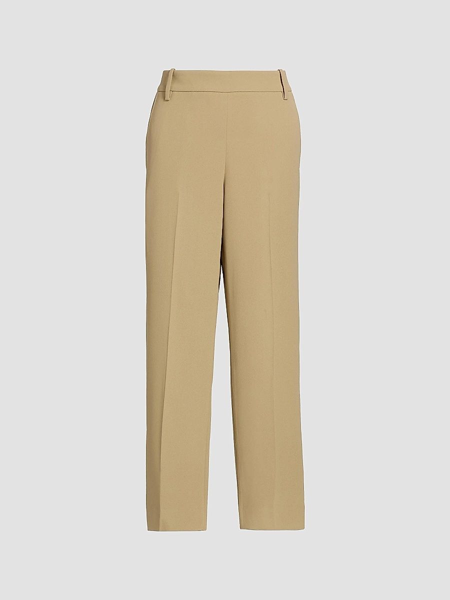 Vince Women's Mid-Rise Tapered Pants - Cobble Stone - Size Medium