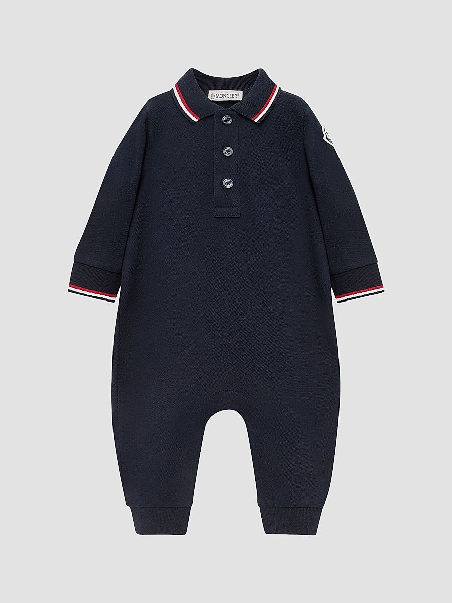 Baby Boy's Grow in Cotton Piquet - Navy Blue - Size 18 Months