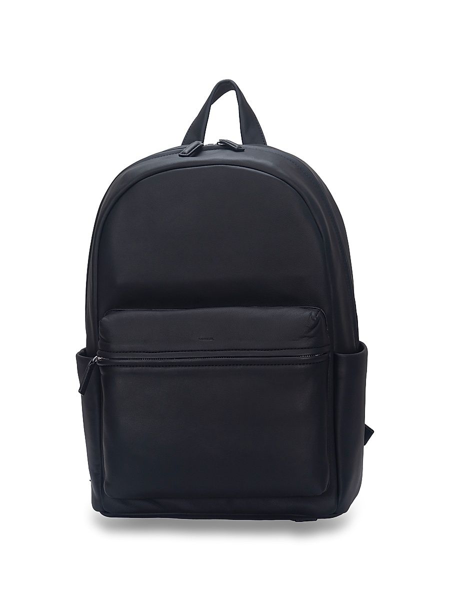 Men's Cavalor Leather Backpack - Black