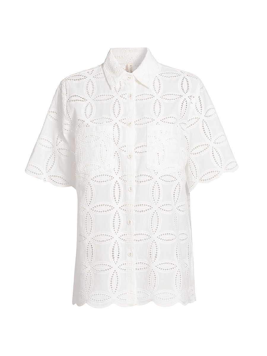 Women's Rio Cotton Shirt - White - Size Small